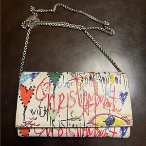 Christian Louboutin Children Drawing Collection Leather Crossbody Bag